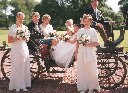 Bridesmaids, Tom and Anna on the Carriage